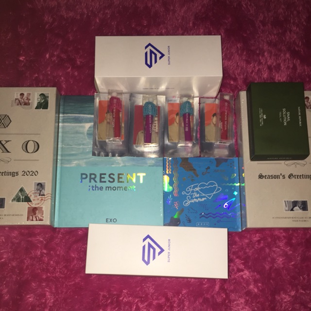 [PELUNASAN] LIGHTSTICK SUPER JUNIOR, PHOTOBOOK EXO PRESENT, LIPTINT, SEASON GREETING, ALBUM WJSN