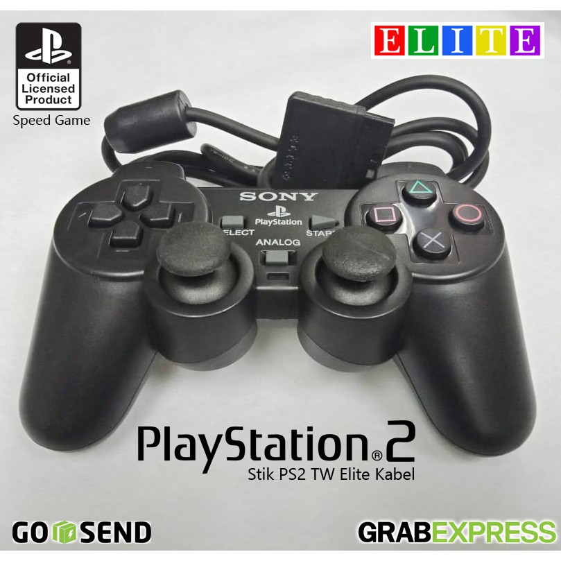 GAMEPAD JOYSTICK STIK STICK PC LAPTOP PS2 PS3 TW MEREK ELITE HITAM + USB CONVERTER DOUBLE