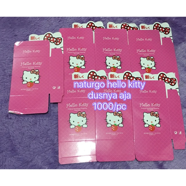 

dus kotak box baru naturgo hello kitty