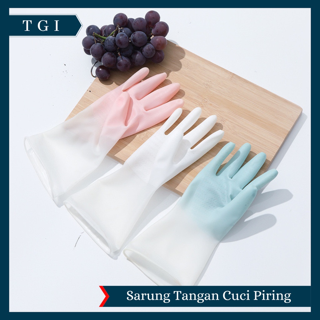 TGI -  SARUNG TANGAN CUCI PIRING KARET / SARUNG TAMAN BERKEBUN / SARUNG TANGAN TEBAL KARET / SARUNG TANGAN CUCI BAJU / SARUNG TANGAN CUCI SERBAGUNA