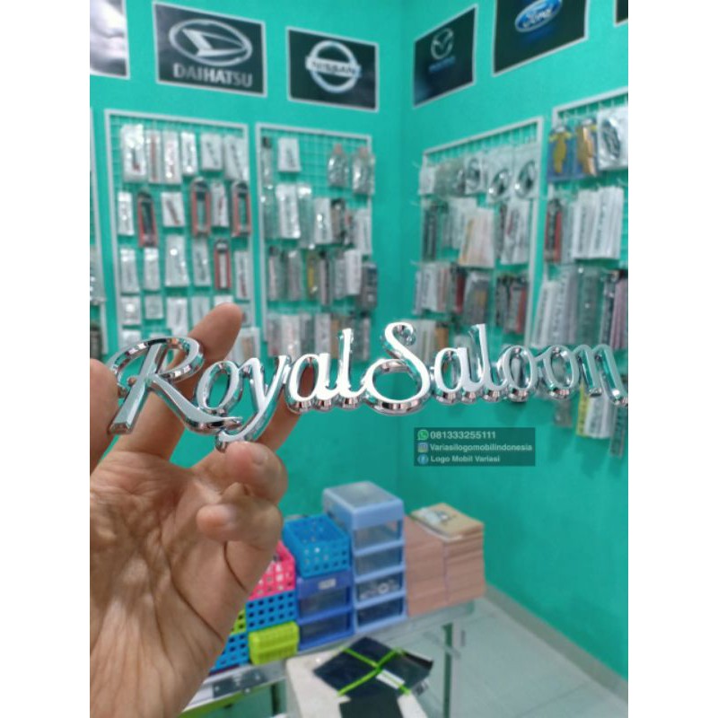 Emblem logo Royal saloon toyota crown seri exclusive istimewa toyota crown