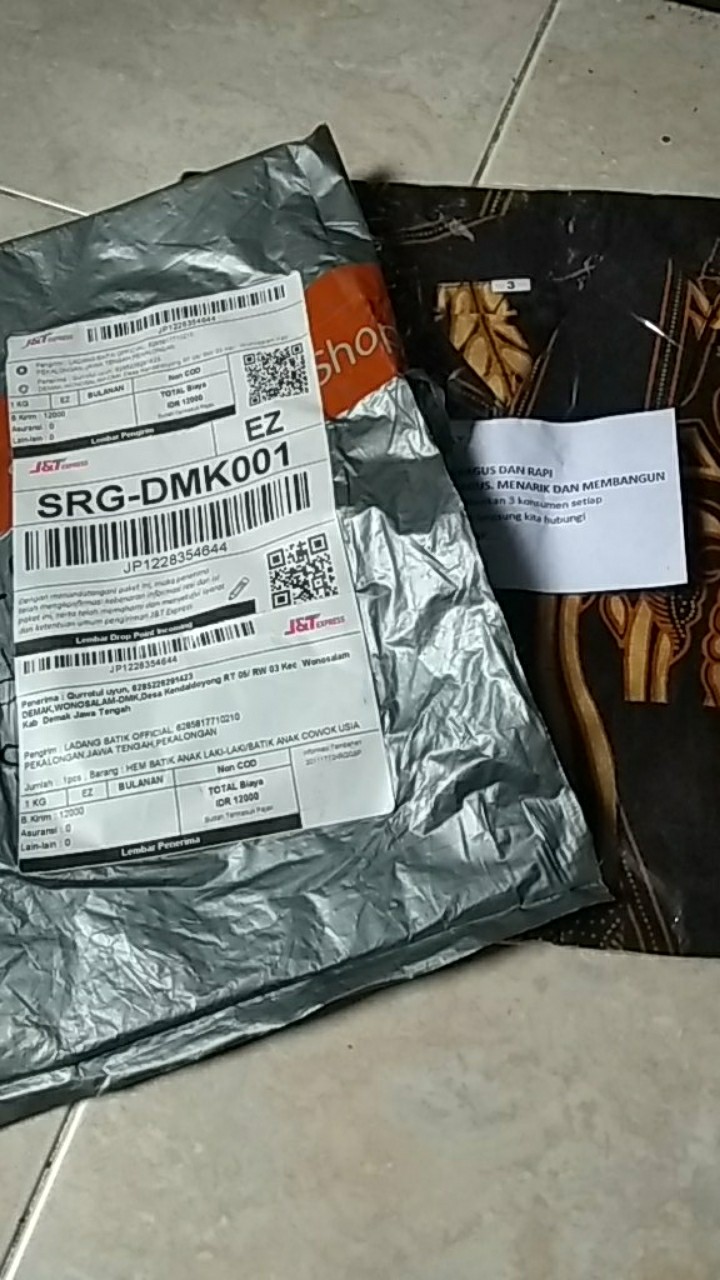 Hem Batik Anak Laki-laki/batik Anak Cowok Usia  3-10 Tahun