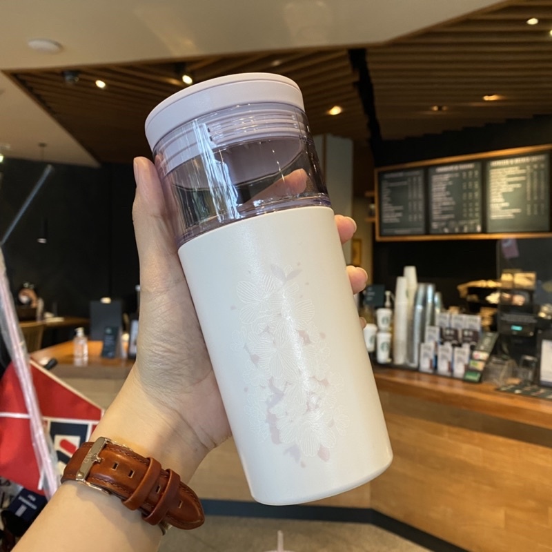 Tumbler starbucks spring 2022 blossom dream 16 oz plastic 2 in 1