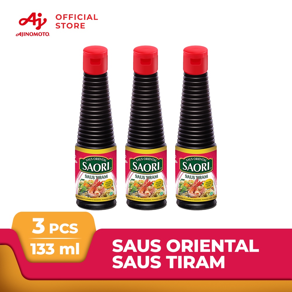 

SAORI® Saus Tiram Botol 133ml (3 pcs) Saos Oriental Oyster Sauce