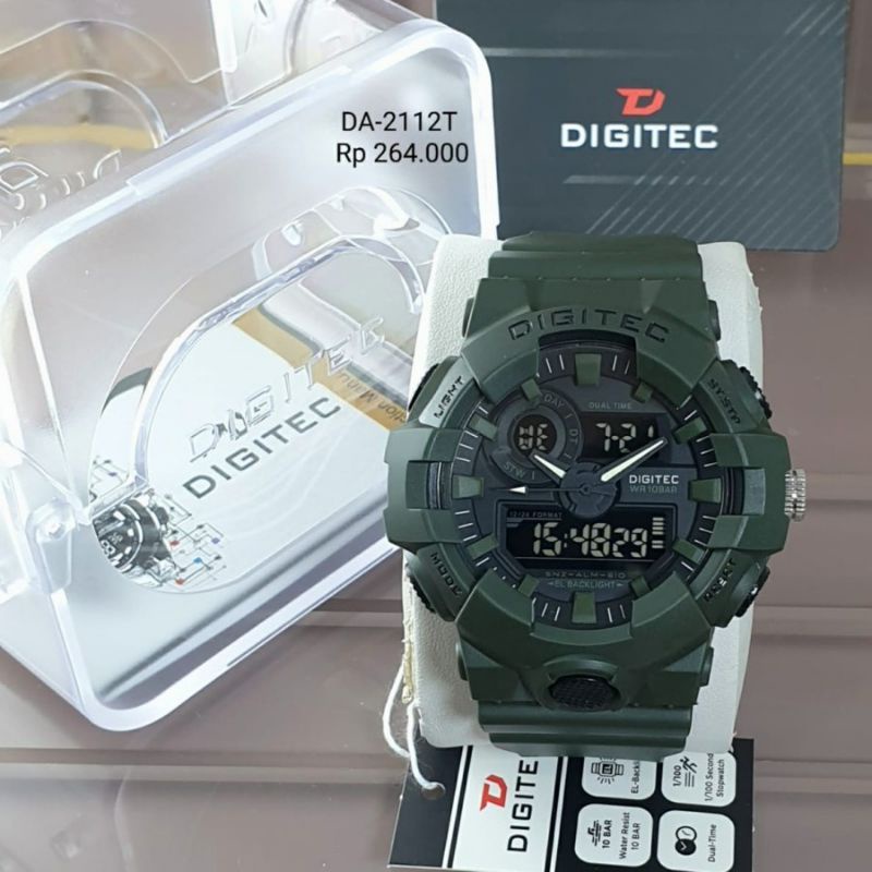 Jam Tangan Pria Digitec Original DA-2112T Tahan Air Gratis Ongkir COD