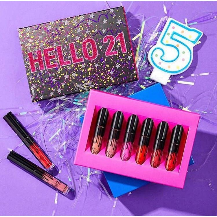 Kylie Cosmetics Hello 21 Minis Liquid lipsticks set