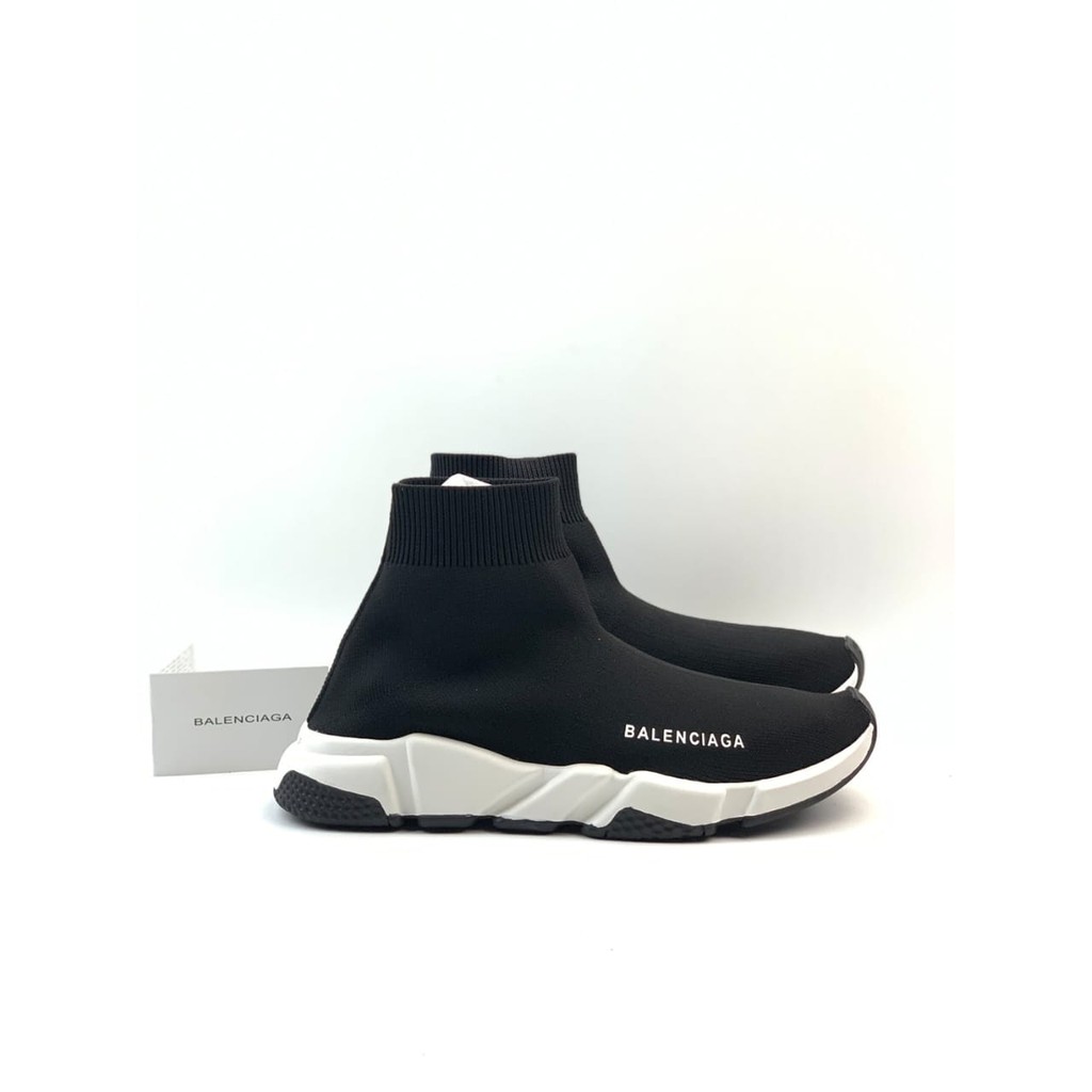 balenciaga speed trainer black white