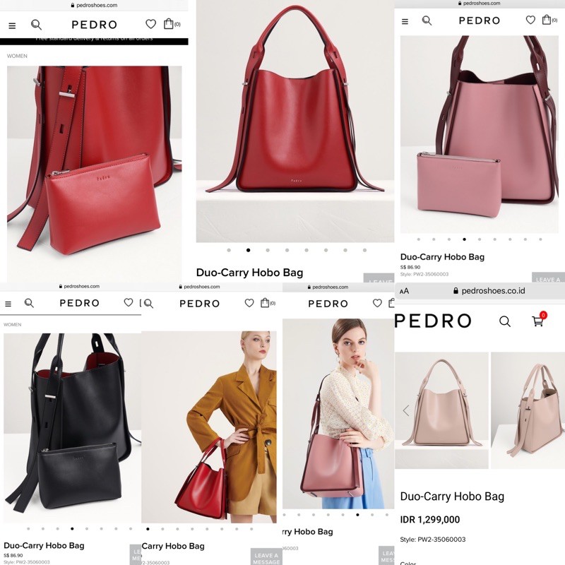 PEDRO DUO CARRY HOBO BAG