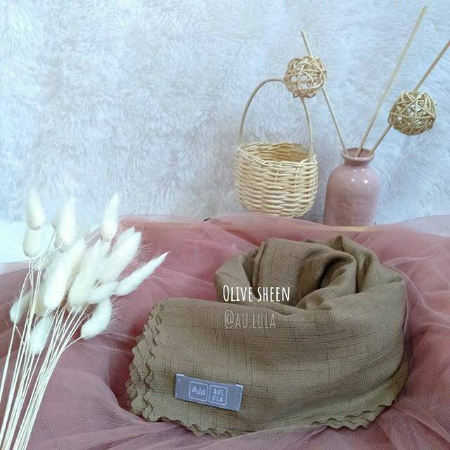 Aulula Alhambra Scarf Olive sheen