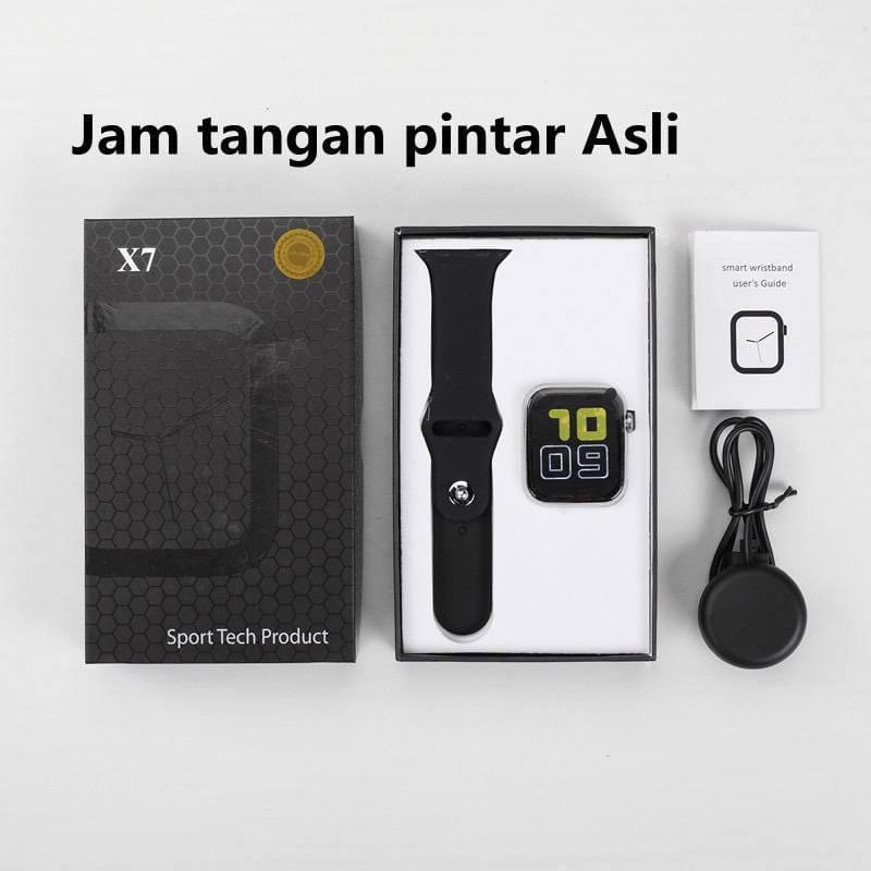 Jam Tangan Smartwatch Pria &amp; Wanita Layar Sentuh Bluetooth Call Jam Tangan Olahraga Type X-7