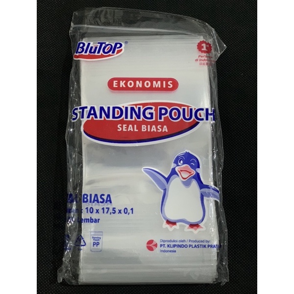 HCS - STANDING POUCH 10x17 STP DOUBLE SEAL / KEMASAN PLASTIK BERDIRI KLIP TEBAL  ISI 50 PCS BY KLIPINDO