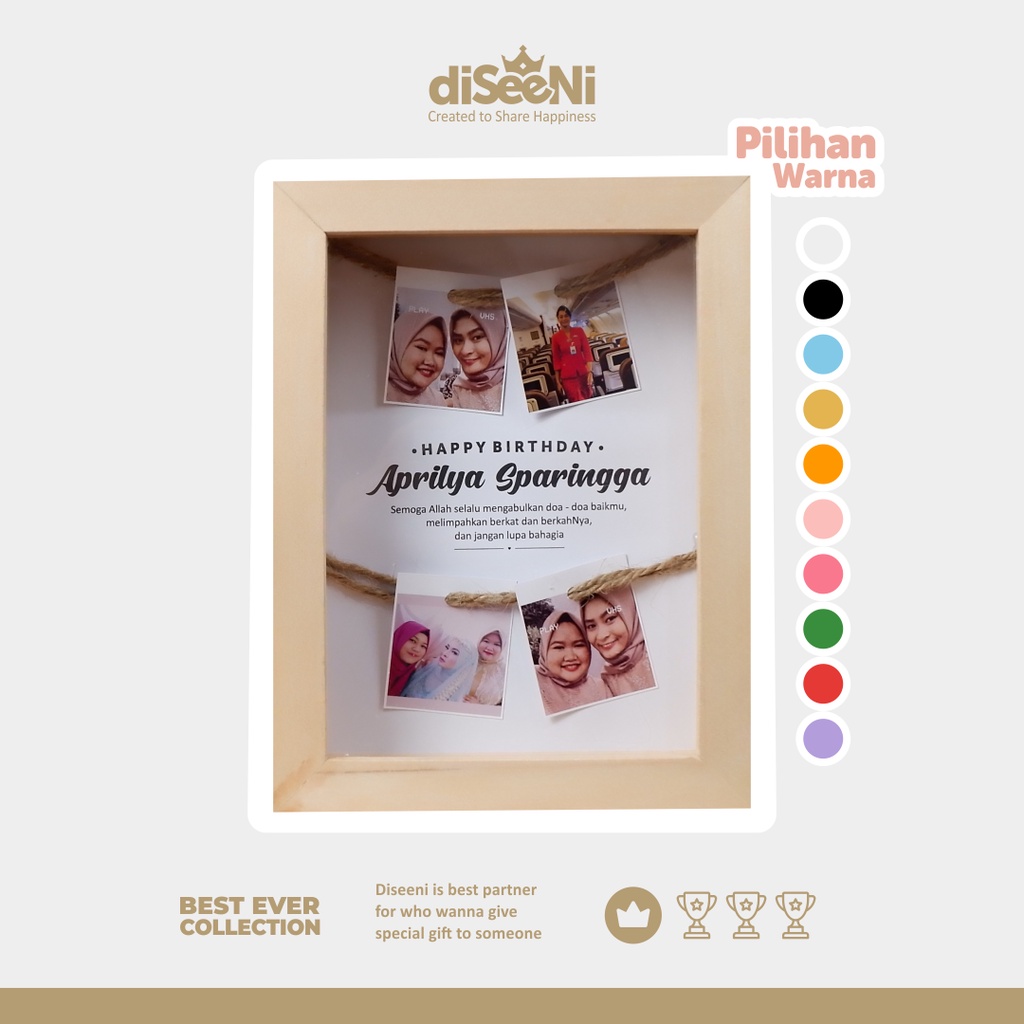 

Mini Polaroid Diseeni ANTIPECAH - Kado Wisuda - Kado Bingkai - Kado Diseeni - Graduation Gift