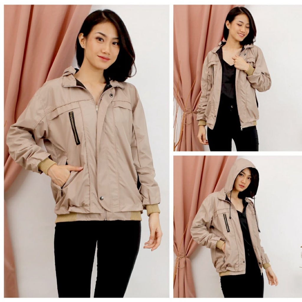 JAKET POLOS NYLON MEZZO