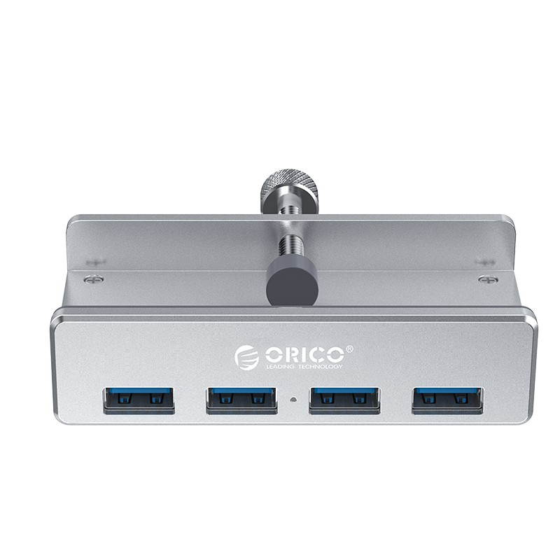 Orico USB Hub 3.0 Clip-on Type Aluminium 4 Port - MH4PU - RIUA52SV Silver