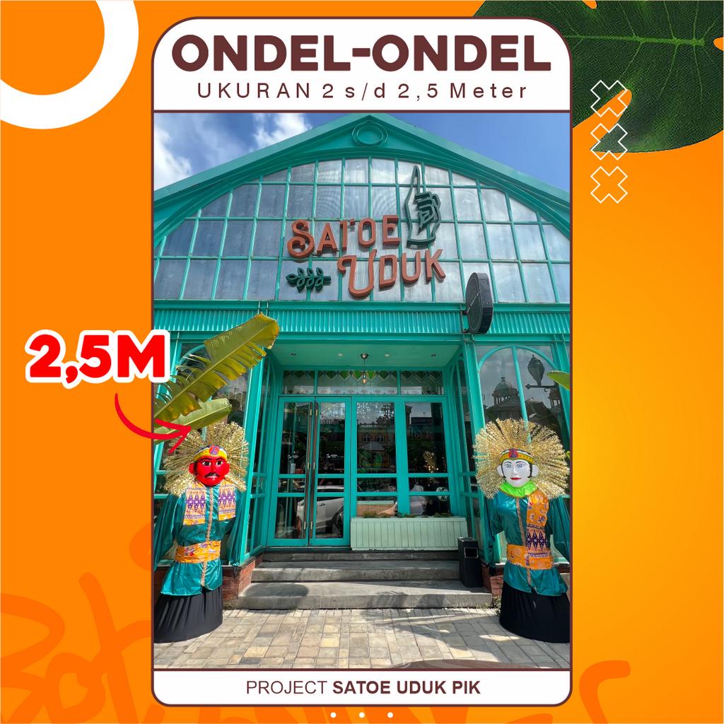 Pakaian / Baju Ganti Untuk Ondel-ondel 2,5 Meter