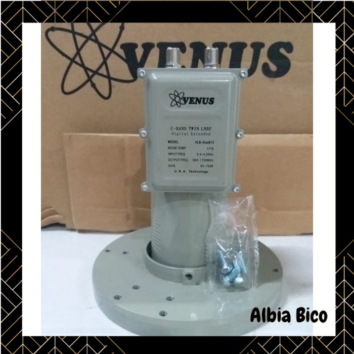 Lnb C Band Venus Dual Output / 2 Output / Dua Output Garansi 1 Tahun
