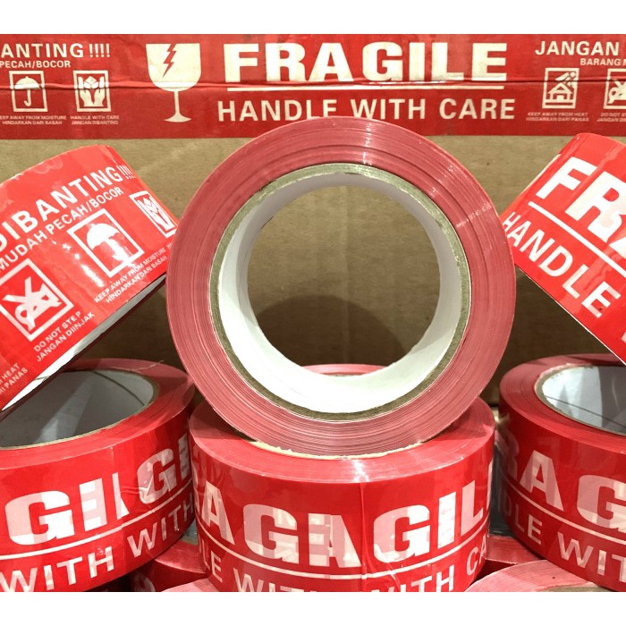 

Sale Lakban Fragile Merah 2" (48 Mm X 100 Yard) Tebal Harga Murah Bagus