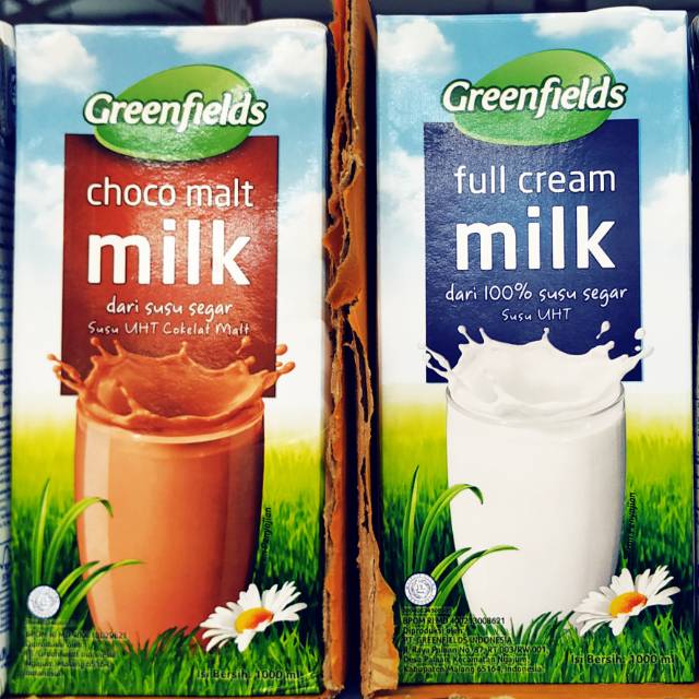 

Greenfields Susu Segar UHT Coklat Plain kemasan 1 liter Full Cream Pasar Murah Jakarta