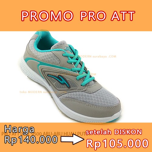 PRO ATT CWL 9500 ABU-ABU HIJAU PUTIH sepatu wanita sneakers