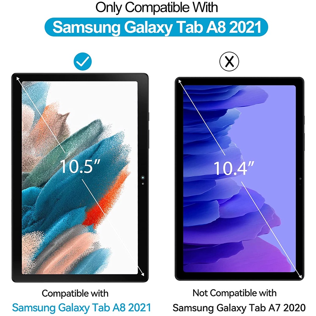 Tempered Glass Samsung Galaxy Tab A8 10.5 2021 X200 X205 TRIPLEDI Pelindung Layar Tablet 9H Oil Resistant