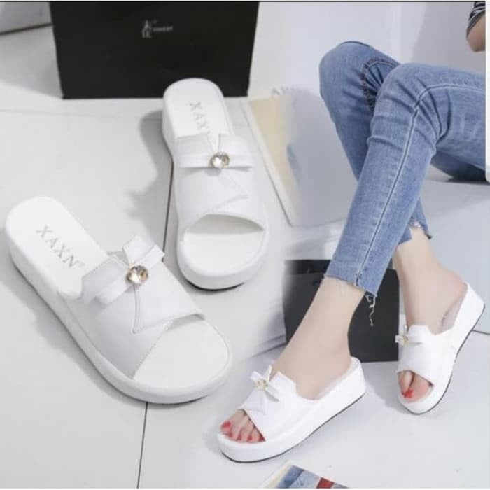 abbushoes Nn 15 Sandal Santai Model Wedges Untuk Wanita