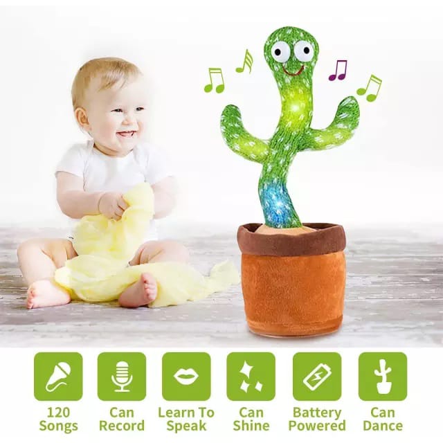 Cactus Toy Boneka Pintar Kaktus Joget Dancing Cactus Toy Joget Joged Dancing VS