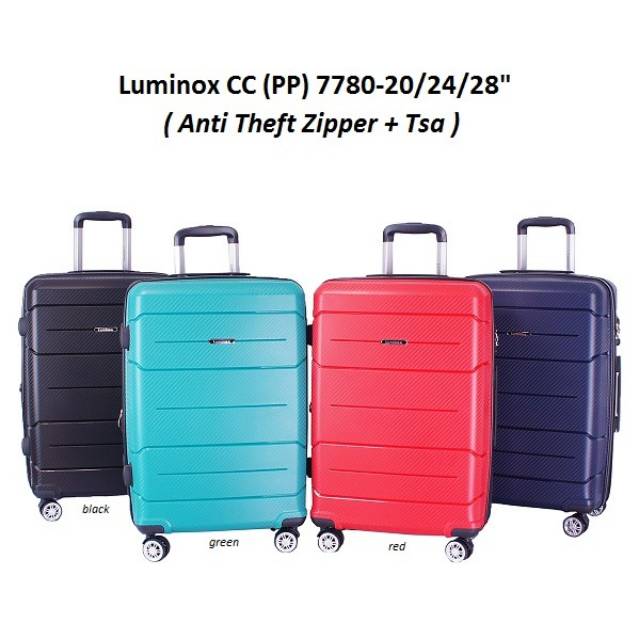 koper luminox 7780 20 inch / koper cabin size / polo luminox bagasi size 24  / luminox 28 inch 7780