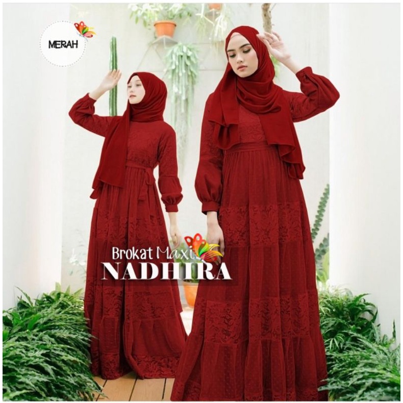 MAXY NADHIRA, BRUKAT PREMIUM, GAMIS HIJAB MUSLIM, MAXY DRESS