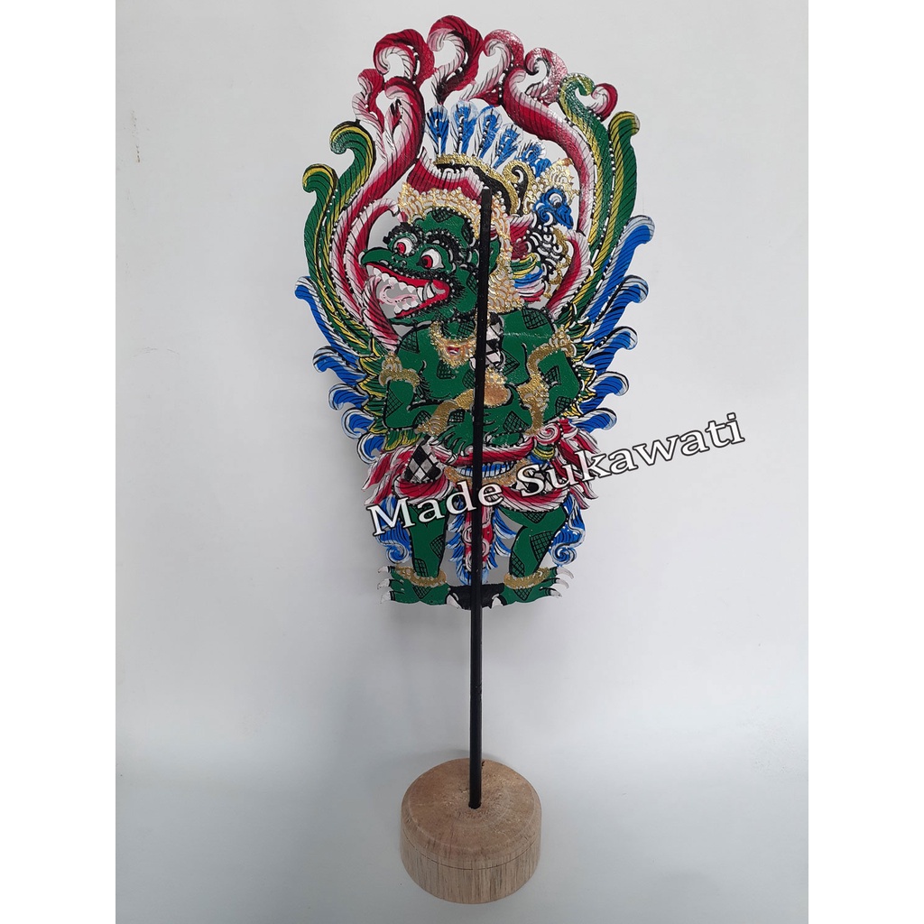 Kerajinan wayang kulit Tokoh Garuda ukir bali Hiasan Handmade