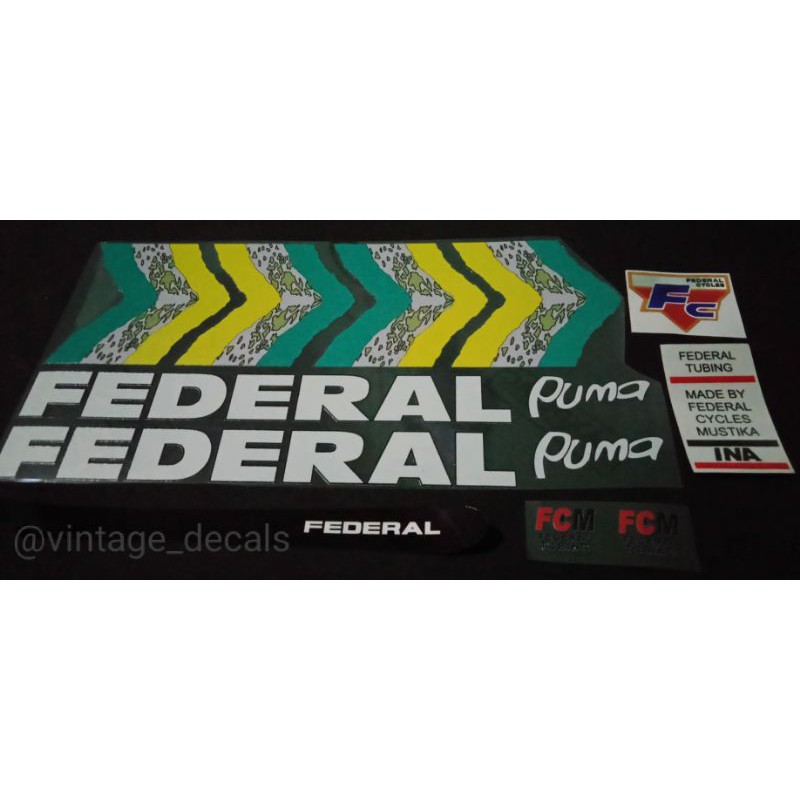 sticker decal sepeda federal PUMA not poema
