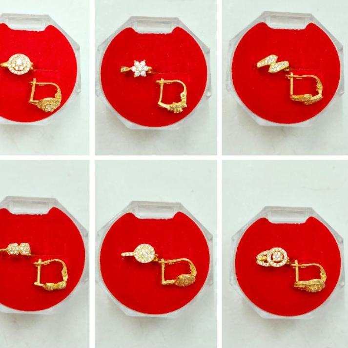 Tren Kekinian.. ANTING JEPIT DEWASA ( PERAK 925 ) LAPIS EMAS 24K