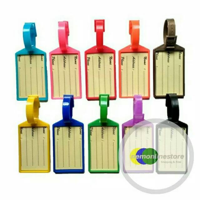 

Gantungan Name Tag Koper Tas Bagasi Aneka Warna