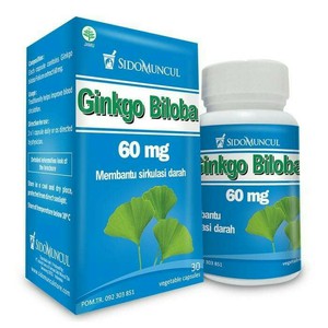 SidoMuncul Memory Ginkgo Biloba 30s - Sido Muncul - Meningkatkan Daya Ingat-Vertigo-Mencegah Stroke