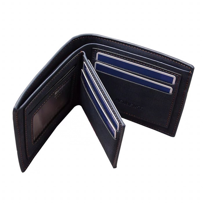 Dompet Pendek Lipat Kulit Pria import Leather Wallet MBS-040-1