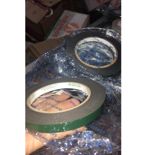 

RUMAH COD-DOUBLE TAPE BUSA MURAH 1/2 inch MREK SURYA TAPE