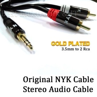 NYK Kabel Audio 3.5mm to 2x RCA Aux 3.5 mm NYK-AV35M2RCAM-150GL