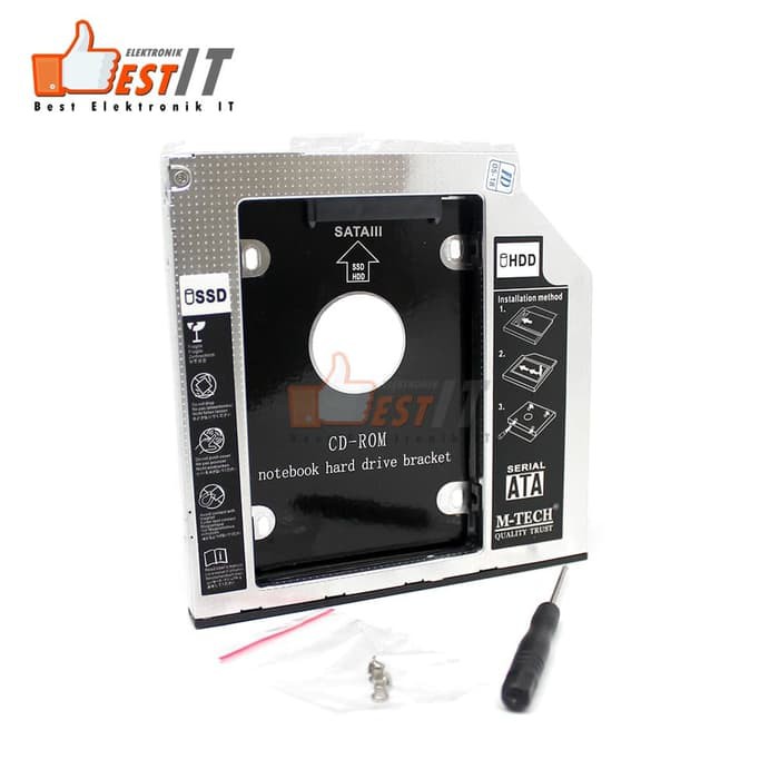Hdd Caddy Hardisk 9,5mm Sata Aluminium for Laptop / Notebook