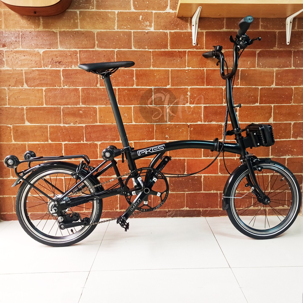 Sepeda Lipat Element Pikes 8 Speed Sand Black Edition ===SOLD OUT===