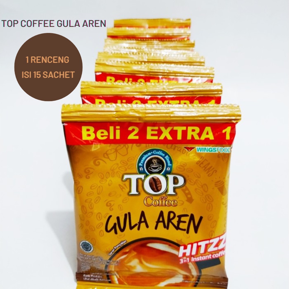 

[ PROMO ] Top Coffee Gula Aren 1 Renceng Isi15 Sachet