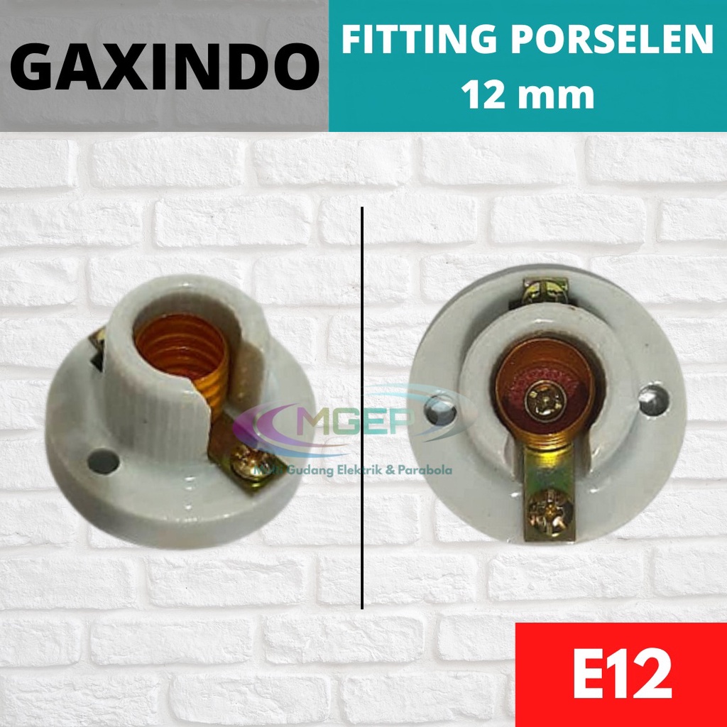 Fitting Porselen E12 &amp; E14 Fitting Keramik Fiting Lampu Kecil Ukuran E12 E14