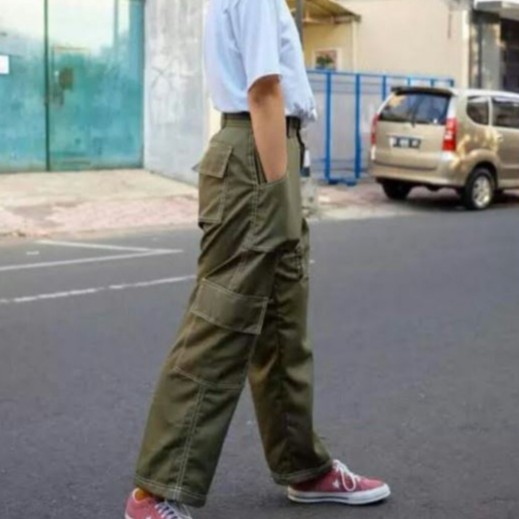 CARGO PANTS CHINO S-XXXXL LIST BLACK // LIST ARMY // LIST NAVY // LIST MAROON CELANA UNISEX