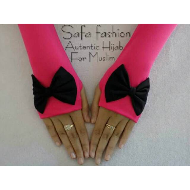 Handsock Jempol Pita Hitam/Handsock Pita/Handsock Wanita