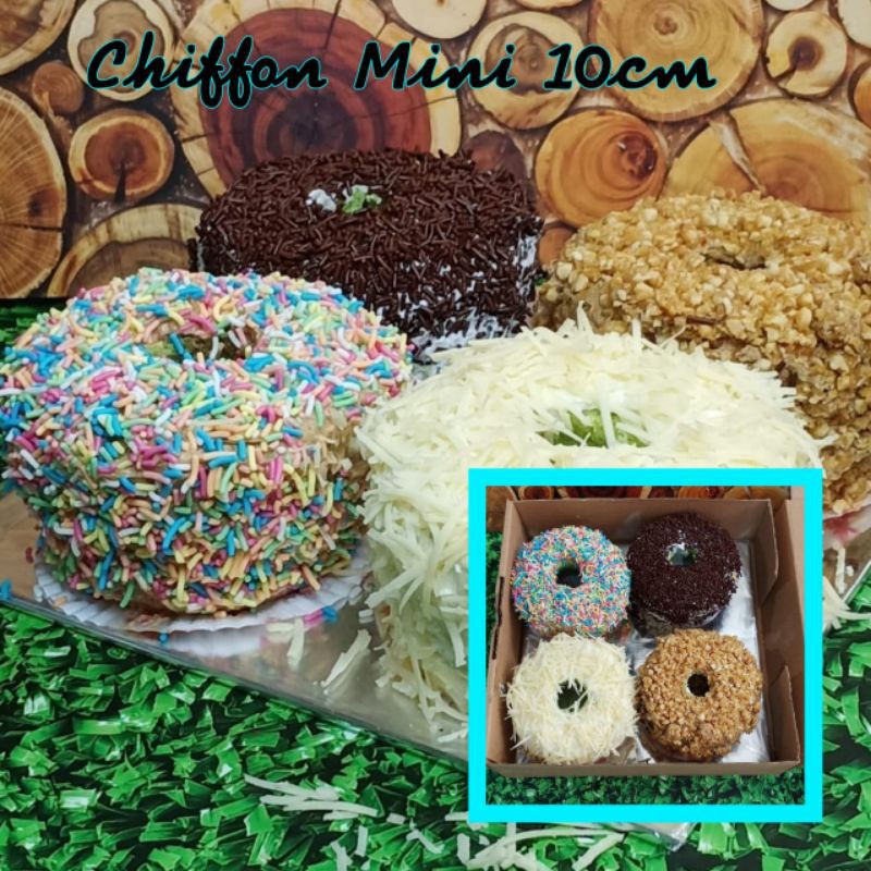 

chifon cake mini 1 box isi 4 pc