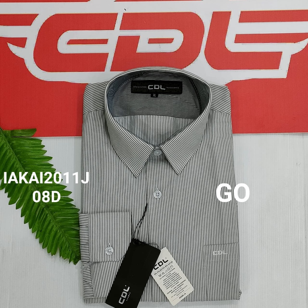 gof CDL (CARDINAL) KEMEJA FORMAL MOTIF SLIMFIT  Pakaian Pria Atasan Kemeja Hem Lengan Panjang Original CDLY