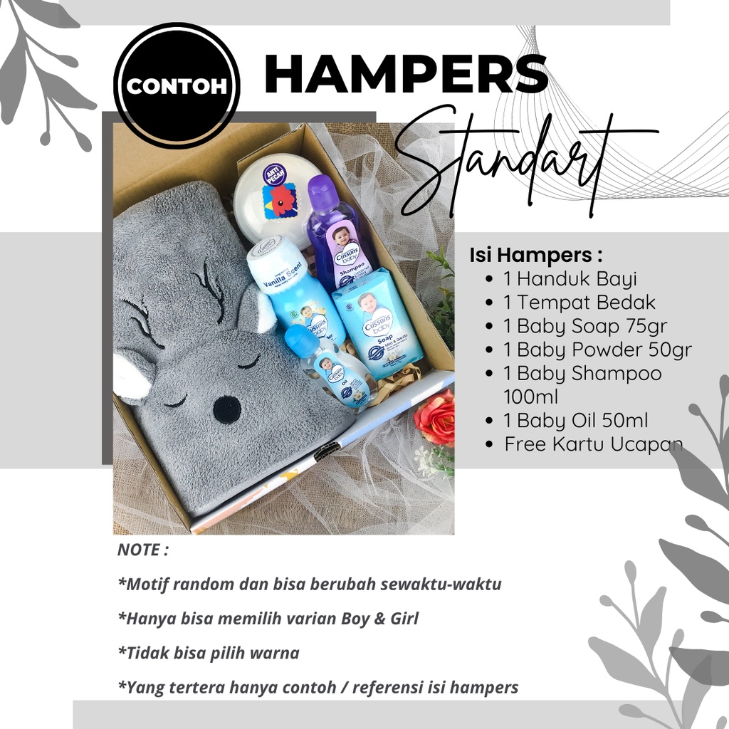 Hampers Perlengkapan Mandi Paket Kado Bayi Newborn