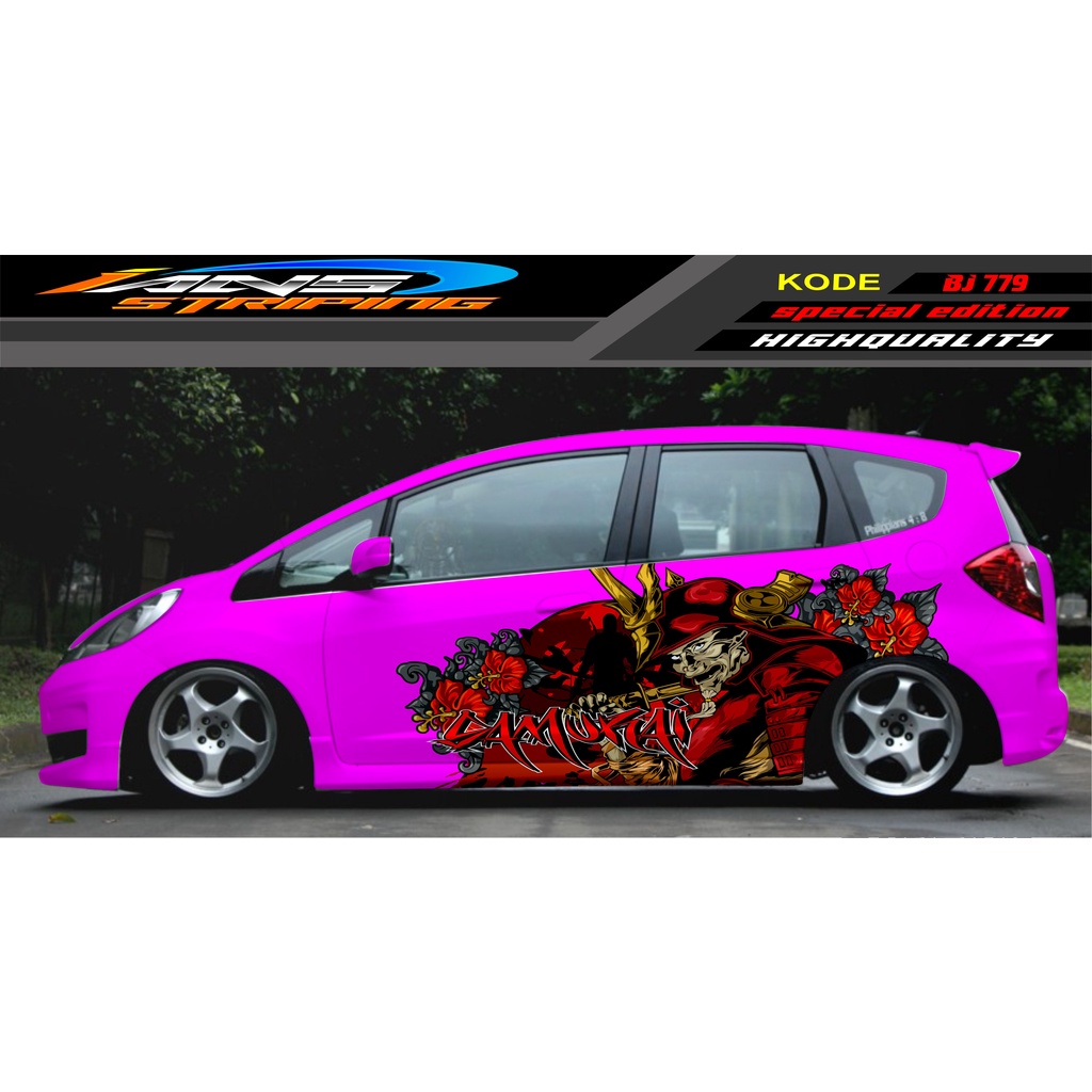 STIKER MOBIL JAZZ BRIO AVANZA SIGRA YARIS / STIKER VARIASI MOBIL / MODIF STICKER MOBIL