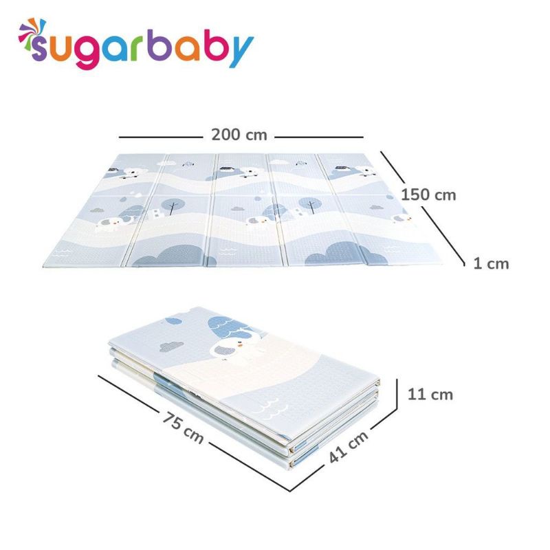 SUGARBABY FOLDABLE BABY PLAYMAT KARPET LIPAT BAYI TEBAL