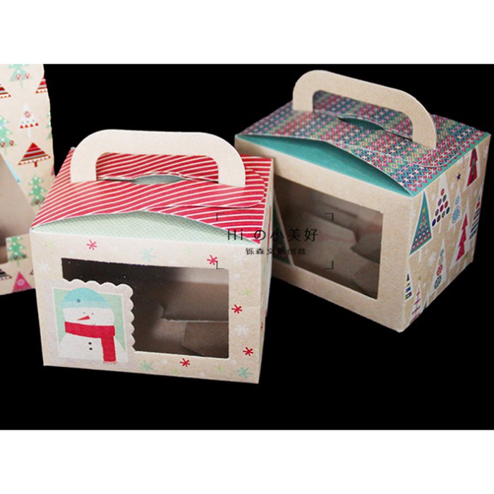 

JGO box tema natal / kotak mika bingkisan sovenir gift box / cute