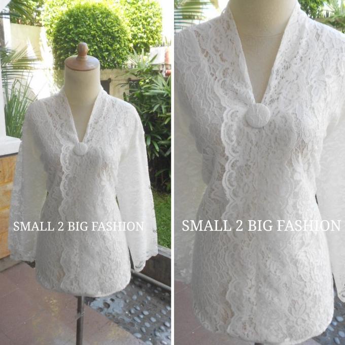 kebaya jumbo atasan baju brokat jumbo big size besar hijau pink putih