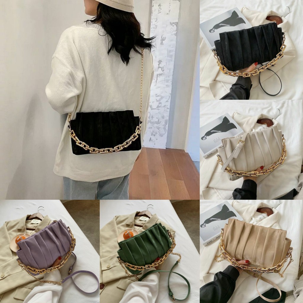 HananJr JT3446 Tas Selempang Chain Modis Wanita Cantik Import
